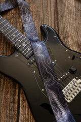 Topographic Map Guitar Strap