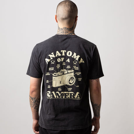 Anatomy Of A Camera T-Shirt Stonewashed Black