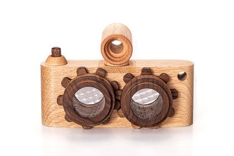 Twinkle Camera - Beechwood Camera Body W/ Walnut Lens