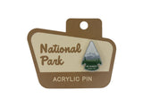 Mount Rainier National Park Acrylic Pin
