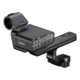 Sony XLR-H2 Handle Unit for FX5, angled view showing XLR inputs and gain controls