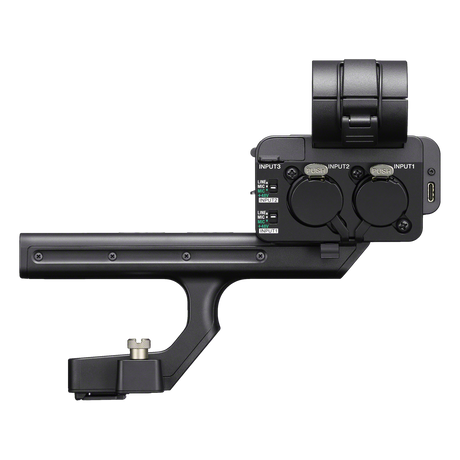 Sony XLR-H2 Handle Unit right side with LOW CUT, ATT and manual gain dials