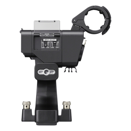 Sony XLR-H2 Handle Unit rear view with Multi Interface Shoe mount