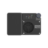 amaran Ace 25c Charcoal rear view showing the CCT/HSI/RGB display, control dial and cooling fan