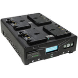 Core SWX VoltBridge Enabled Fleet Micro 3A Digital Quad Charger for Gold Mount Batteries