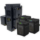 Core SWX NANO Micro 147Wh 4-Battery Kit with Quad Travel Charger (Gold Mount)