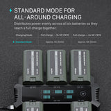 Tilta Foldable Charging Station for L-Series/NP-F Battery Kit (2 Batteries) - Black