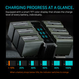 Tilta Foldable Charging Station for L-Series/NP-F Battery Kit (6 Batteries, US) - Black