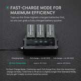 Tilta Foldable Charging Station for L-Series/NP-F Battery Kit (2 Batteries) - Black