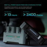 Tilta Portable Charging Station for NP-FZ100 (4 Channel) - Off White