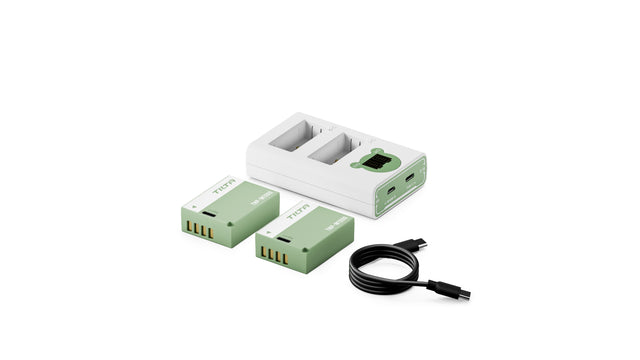 Tilta NP-W126S Charging Station Battery Kit (2 Batteries) - Ash Green