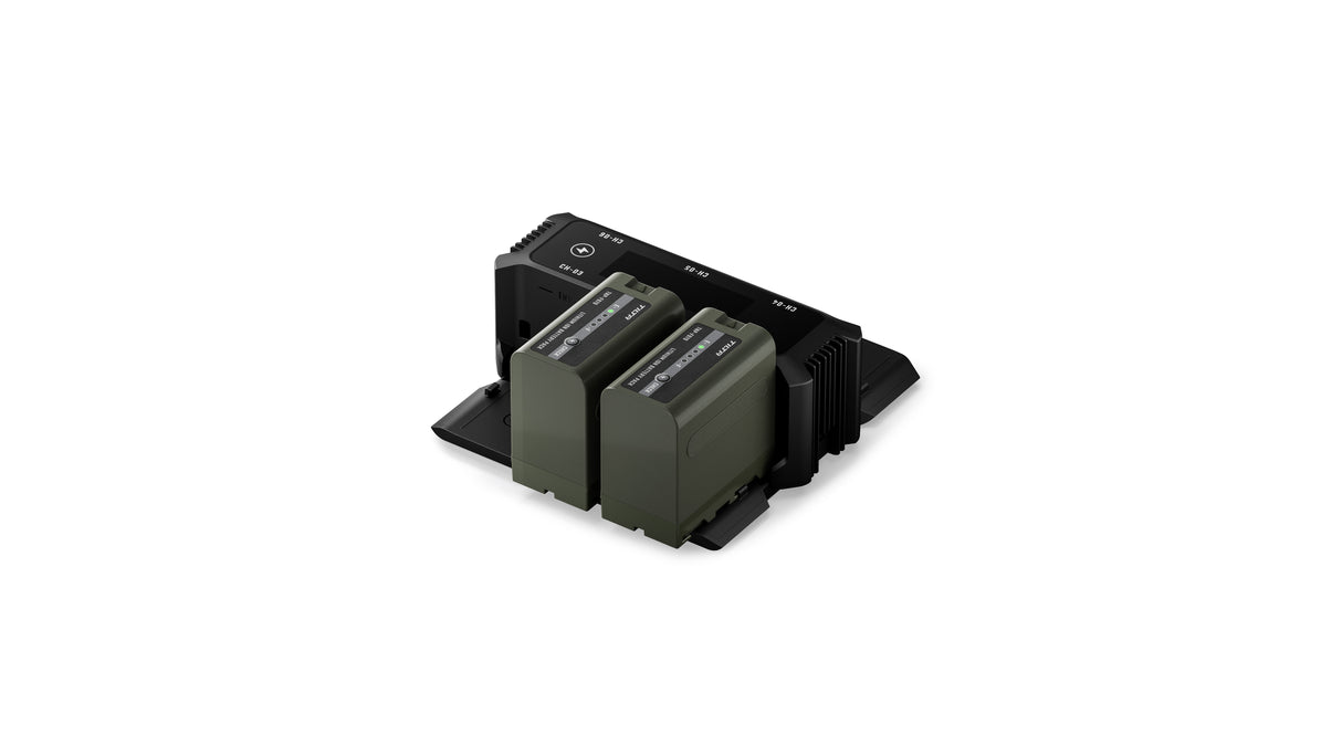 Tilta Foldable Charging Station for L-Series/NP-F Battery Kit (2 Batteries) - Black
