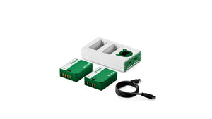 Tilta NP-W126S Charging Station Battery Kit (2 Batteries) - Forest Green