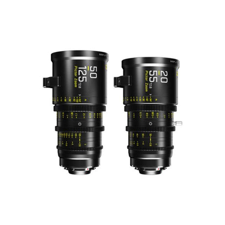 Dzofilm Pictor 20-55mm And 50-125mm T2.8 Super35 Zoom Lens Bundle (Pl Mount And Ef Mount, Black)
