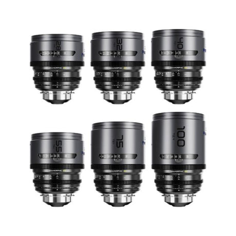 Dzofilm Pavo 2X Anamorphic 6-Lens Set (28/32/40/55/75/100mm T2.1, Blue Coating, Pl & Ef)