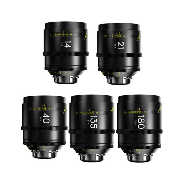 Dzofilm Arles Ff/Vv Prime Cine 5-Lens 14/21/40/135/180mm Set (Arri Pl)
