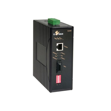 EtherWAN 10/100BASE-TX to 100BASE-FX Hardened Media Converter (DC Terminal Block, Multi Mode (ST) - 2Km)