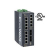 EtherWAN 8-Port Gigabit PoE plus 2 Dual-Rate Gigabit SFP Ports 