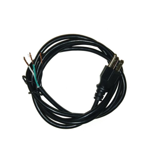Etherwan 6' Power Cord (18Awg / 3C Unshielded, Nema 5-15P Plug, Roj 2 5/8" Stripped)
