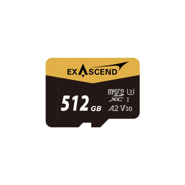 Exascend UHS-I microSD card, V30 512GB Memory Card