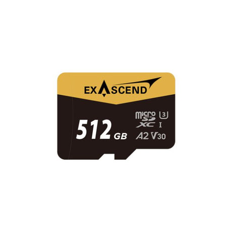 Exascend UHS-I microSD card, V30 512GB Memory Card