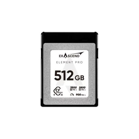 ExasCEnd Cfexpress 4.0 Type B Element Pro Series 512Gb Memory Card