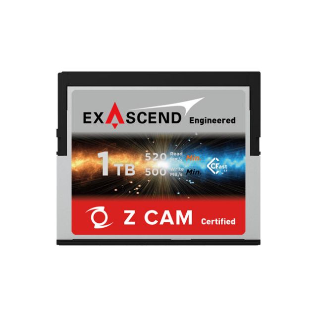 ExasCEnd 1Tb Zcam Cfast 2.0 Memory Card