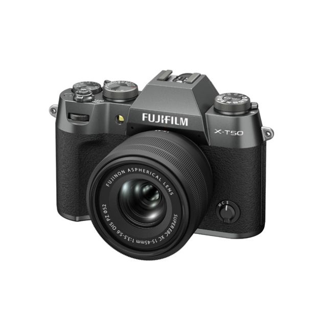 Fujifilm X-T50 MIRrorless Digital Camera (Charcoal Silver) With Xc15-45mm f3.5-5.6 Ois Pz Lens Kit