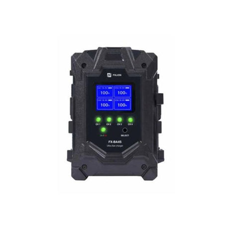 Fxlion 4-Channel Dual Current Switchable Gold-Mount Battery Fast Charger-16.8V/3A Or 16.8V/6A