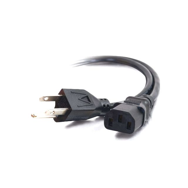 Genustech 8Ft (2.4M) 16 Awg Universal Power Cord (Nema 5-15P To Iec320C13, Taa Compliant)