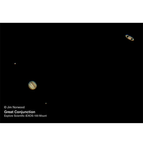 Explore FirstLight 102mm Doublet Refractor Telescope with iEXOS-100 PMC-Eight Equatorial Tracker System