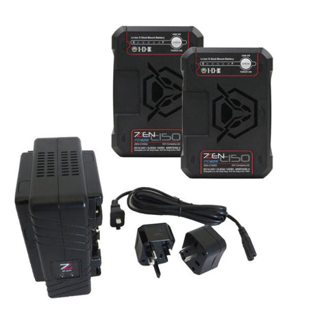 Idx Zc-X2G Dual-Channel Li-Ion Battery Charger And 2 X Zen-C150G Battery Kit