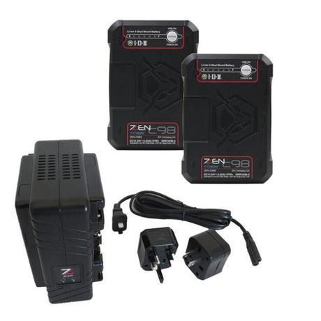 Idx Zc-X2G Dual-Channel Li-Ion Battery Charger And 2 X Zen-C98G Battery Kit