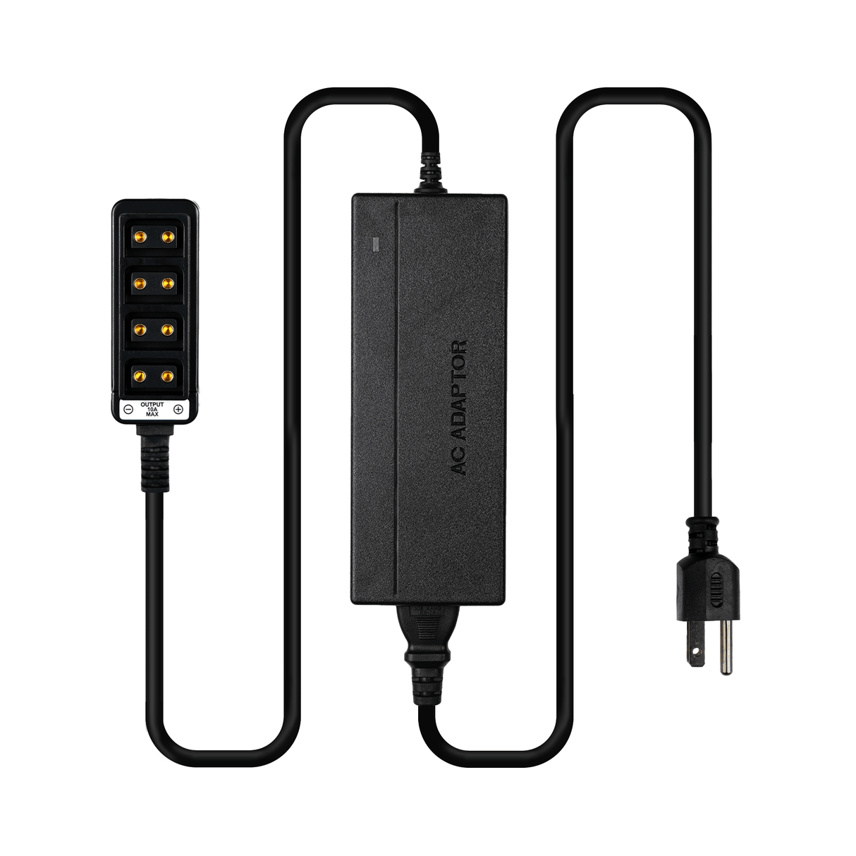 Indipro 12V Power Supply with 4x Female D-Tap Outputs (10A,8')