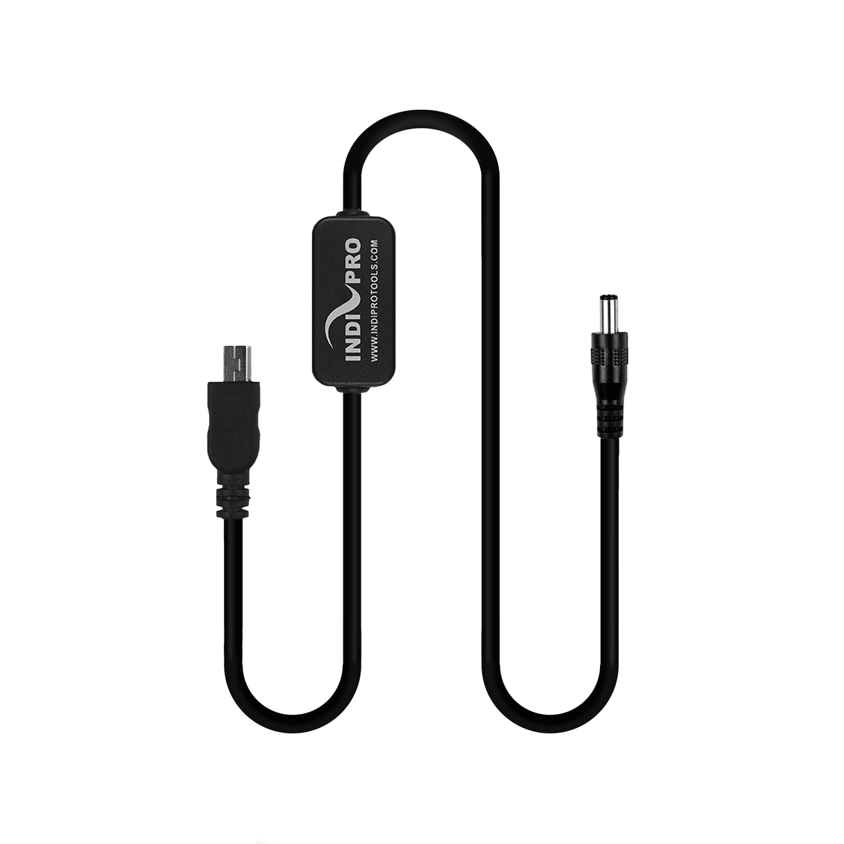 Indipro 2.1mm Male Power Cable to Mini USB Connector (20", Regulated)