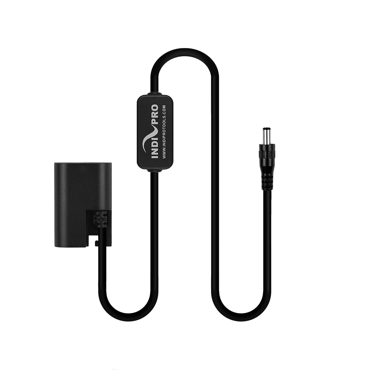 Indipro 2.5mm Male Power Cable to Canon LP-E6 Dummy Battery (24", Regulated)