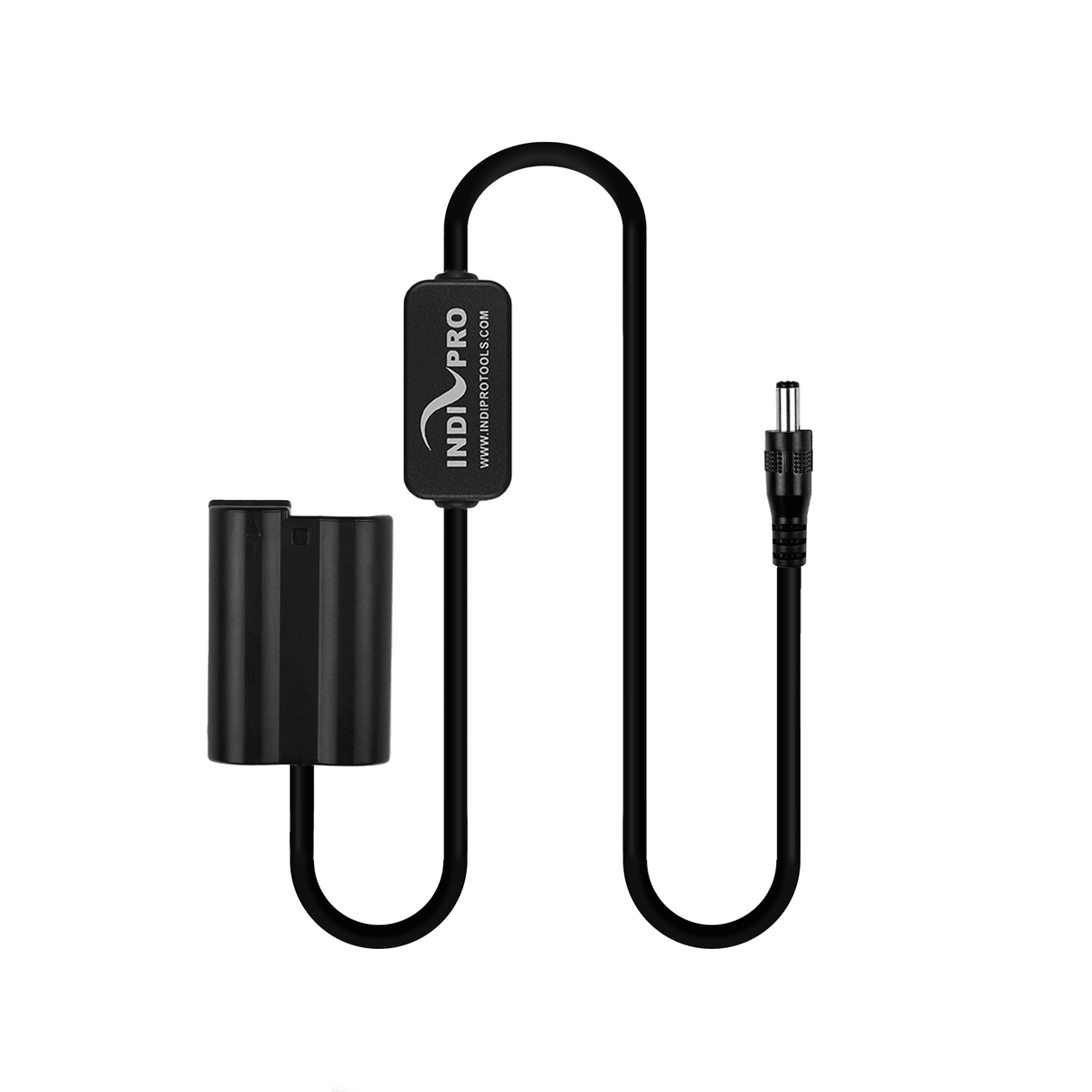 Indipro 2.5mm Male Power Cable to Nikon EN-EL15 Dummy Battery (20", Regulated)