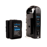 Indipro 2x Compact 95Wh Gold Mount Li-ion Batteries and Dual Gold-Mount Battery Charger Kit