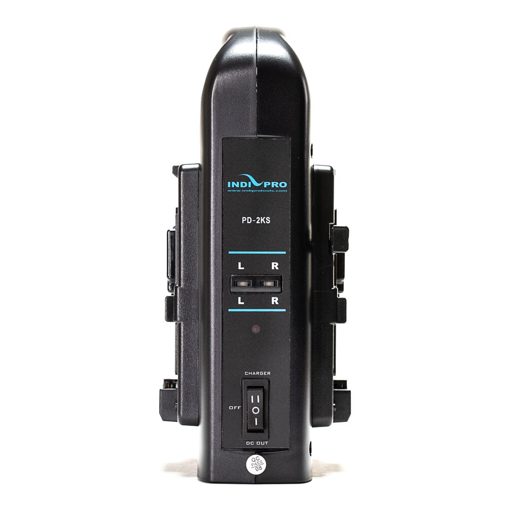 Indipro 2x Kratos 50Wh V-Mount Li-Ion Batteries and Dual V-Mount Battery Charger Kit
