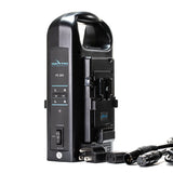 Indipro 2x Kratos 99Wh V-Mount Li-Ion Batteries and Dual V-Mount Battery Charger Kit