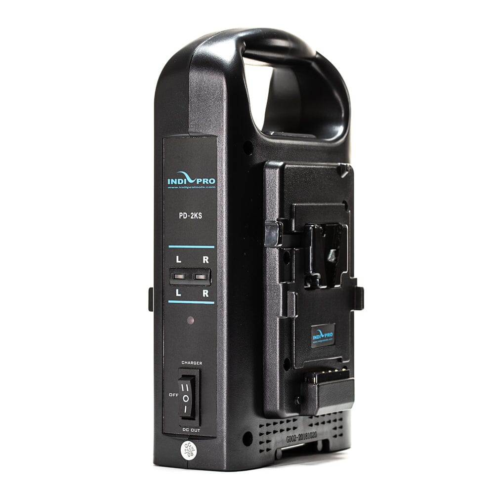 Indipro 2x Kratos 99Wh V-Mount Li-Ion Batteries and Dual V-Mount Battery Charger Kit