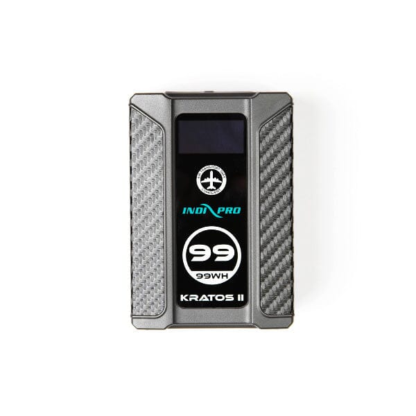 Indipro 2x Kratos 99Wh V-Mount Li-Ion Batteries and Dual V-Mount Battery Charger Kit
