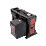 Indipro 2x Micro-Series 26V 265Wh V-Mount Li-Ion Batteries and 26V V-Mount Quad Charger Kit