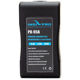 Indipro 4x Compact 95Wh Gold-Mount Li-Ion Batteries and Quad Gold-Mount Battery Charger Kit