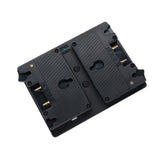 Indipro Dual Gold Mount Adapter Plates to V-Mount Lock Plate (Hot Swappable)