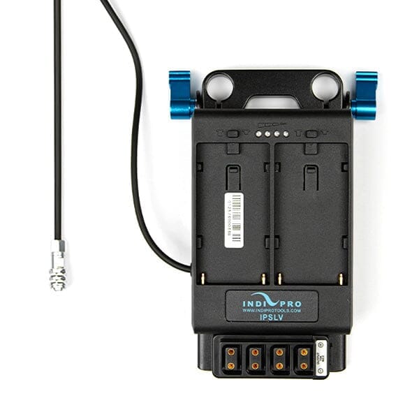Indipro Dual NP-F Battery Plates for BMPCC 4K/6K/6K Pro with 15mm Rod Mount and 4x D-Tap Outputs