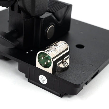 Indipro Dual V-Mount Battery Plate with 3-Pin XLR Output & Locking Clamp