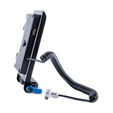 Indipro Gold Mount Battery Plate for RED Komodo with 15mm Rod Mount (Coiled,18-40")