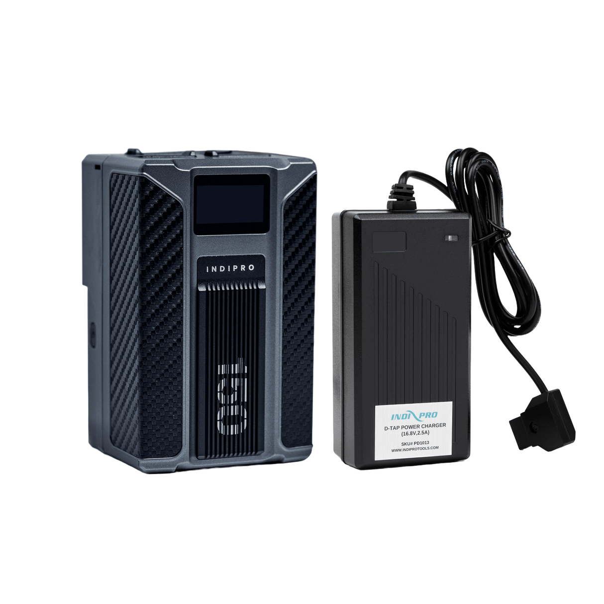 Indipro Kratos 150Wh V-Mount Li-Ion Battery and D-Tap Pro Charger (2.5A) Kit