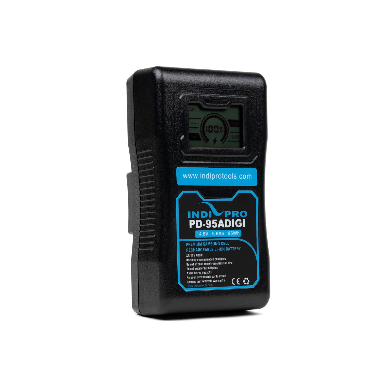 Indipro Compact Series 95Wh Gold Mount Lithium-Ion Battery w/ LCD Display